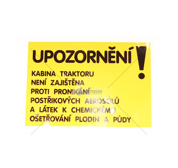 Upozornění 1- štítek 59116686