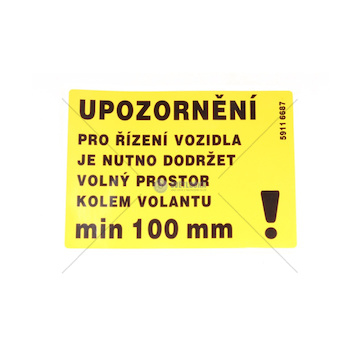 Upozornění 2- štítek 59116687