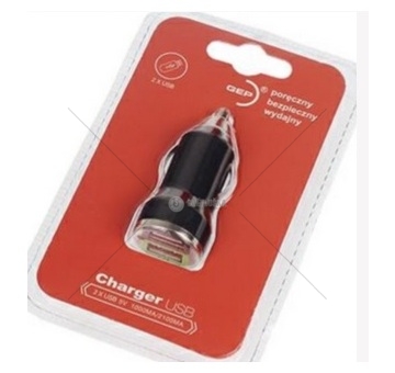 USB Adapter do zapalovače 12/24V 2xUSB - GMP