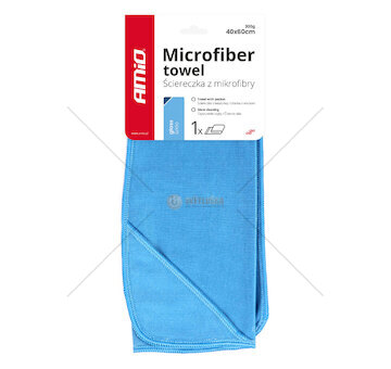 Utěrka na leštění skla z mikrovlákna 40x60cm AMIO-03733