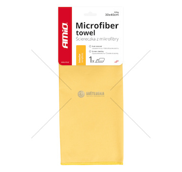 Utěrka z mikrovlákna 30x40cm 220g AMIO-03744