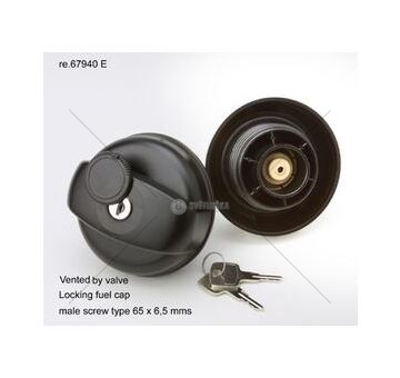 Uzávěr palivové nádrže 65mm uzamykatelný, na závit, plast, iveco daily, e.cargo 0075964_A