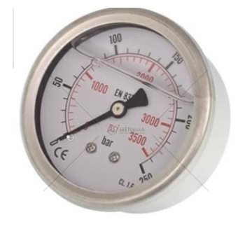 Vakuometr, manometr 0-250 bar 1/4 zadní vývod