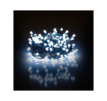 Vánoční řetěz cherry 8 funkcí, 100LED, 10+5m, časovač RXL 264 Kul. CW TM RETLUX