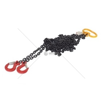 Vázací řetěz s okem a hákem do 1,6t, dl=1m, 6mm tloušťka řetězu 2c