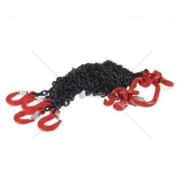 Vázací řetěz s okem a hákem do 1,6t, dl=2m, 6mm tloušťka řetězu se zkracovacím hákem 2c