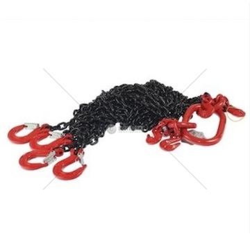 Vázací řetěz s okem a hákem do 2,36t, dl=2m, 6mm tloušťka řetězu zkracovací háky 3c