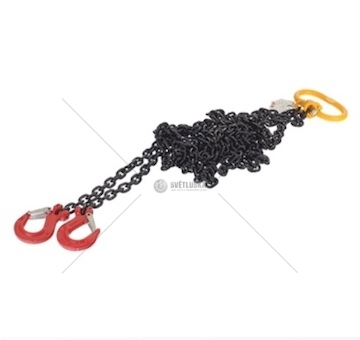 Vázací řetěz s okem a hákem do 4,25t, dl=2m, 8mm tloušťka řetězu 2c