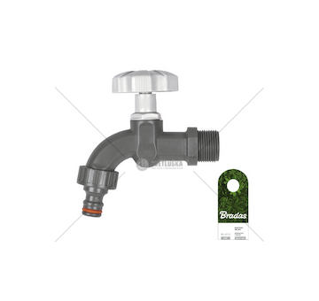 Ventil zahradní závit 3/4" s rychlospojkou WHITE LINE