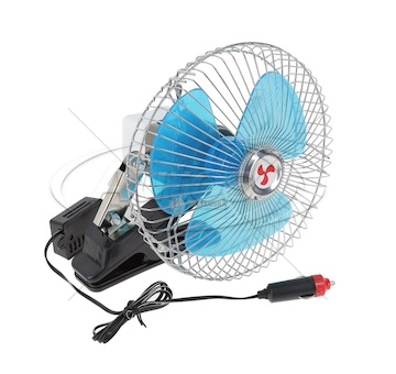 Ventilátor 12v / 200mm - 25w s klipem, kabel 1,2m 0003599_A
