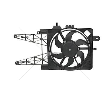 Ventilátor chladič fiat punto 99>  + obal 1.2 valeo, ułamany plastikowy element mocujący ft56149-01