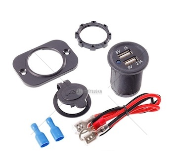Vestavná nabíječka 2X USB 3.1A 12/24V C63210