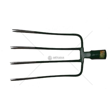 Vidle, 4 hroté, bez násady, zelené MAR-POL