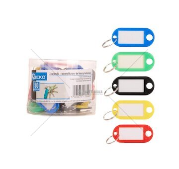 Visačka na klíče, 5 barev, sada 50 ks - GEKO