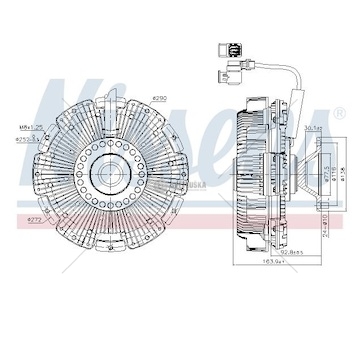 Viskospojka bez ventilátoru pr.290mm daf xf mx11/13 euro 6 od 10.2012 0425758_A