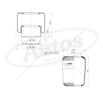 Vlnovec pérování 762n guma bpw, daf, man, neoplan - výprodej 0010566_A