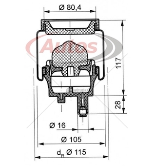 Vlnovec pérování kabiny přední rvi premium dxi, kerax, midlum dxi 0097382_A