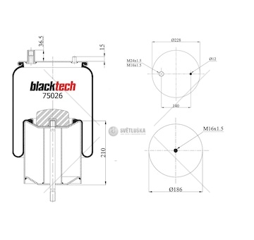 Vlnovec pérování kompletní - plastový zvon zn l/p rvi premium,magnum e.tech,premium route 0211295_A
