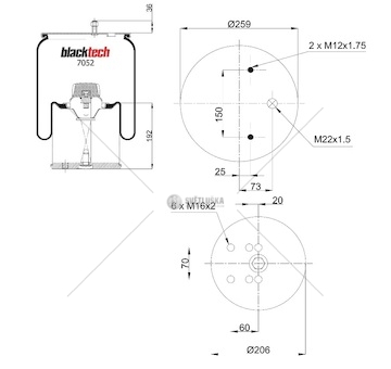 Vlnovec pérování kompletní - železný zvon, bpw typ 30 0069064_A
