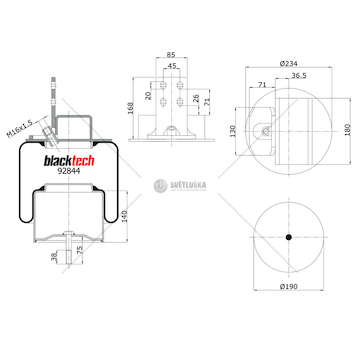 Vlnovec pérování kompletní - železný zvon iveco e.cargo 0207784_A