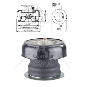 Vlnovec pérování pn mercedes actros mp4, antos 963 euro 6 0459655_A