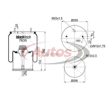 Vlnovec pérování rml7835c3 železný zvon gigant, sae, smb 0027114_A