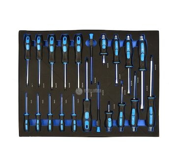 Vložka do zásuvky - šroubováky, sada 21ks GEKO