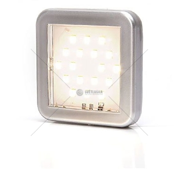 Vnitřní osvětlení svítilny LED bílá 12V čtvercová WAS LW11/989