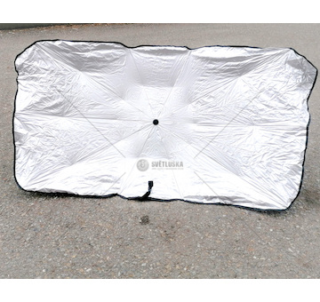 Vnitřní sluneční clona 145x79cm na čelní skla+pouzdro