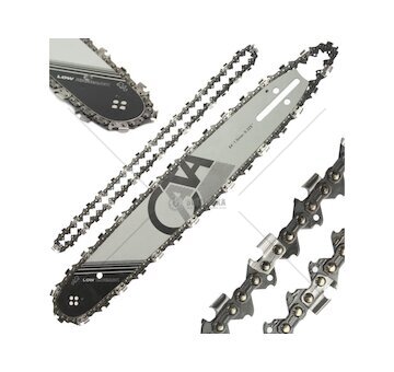 Vodící lišta na řetězové pily 38 cm a 2 řetězy 15