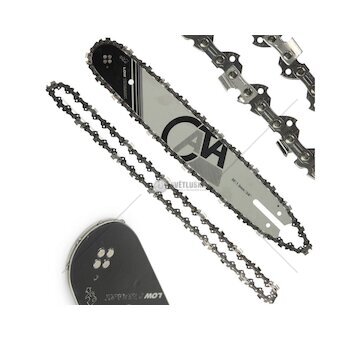 Vodící lišta na řetězové pily a 2 řetězy 35cm 14
