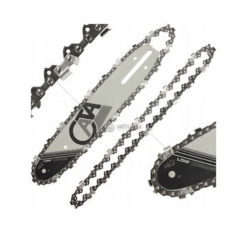 Vodící lišta na řetězové pily a dva řetězy 25 cm 10