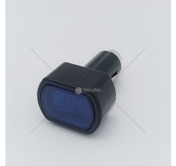Voltmetr digitální do zásuvky zapalovače 12/24V Testr napětí autobaterie