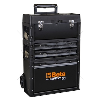 Vozík na nářadí 3-dílný beta na kolečkách, s teleskopickou rukojetí, bez nářadí 0610657_A