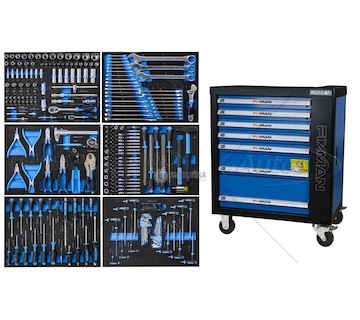 Vozík na nářadí 7 zásuvek + 279 ks nářadí fixman 0552310_A