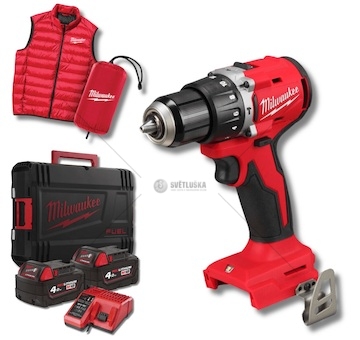 Vrtačka příklepová aku m18 lpdrcmc-402c 1700 ot., 2x baterie 4.0ah, nabíječka + kufr 4933499458_A