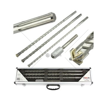 Vrták do betonu SDS Max, sada 4ks, adaptér SDS Max/SDS+ MAR-POL