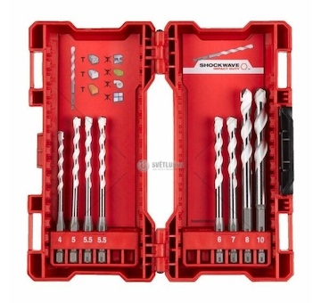 Vrták pro rázové utahováky univerzální - beton/ plech/ keramika 4mm - 10mm, sada 8 ks 4932471113_A