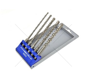 Vrtáky SDS Plus do kamene 5-12 mm, sada 5 ks GEKO