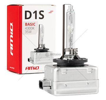Výbojka D1S 35W 4300K xenonová AMiO BASIC