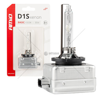 Výbojka D1S 35W 4300K xenonová BASIC blister AMIO-03863