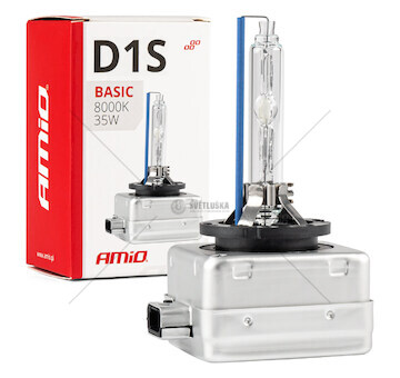 Výbojka D1S 35W 8000K xenonová AMiO BASIC