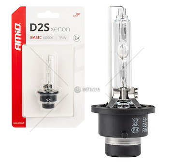 Výbojka D2S 35W 6000K xenonová BASIC blister AMIO-03861