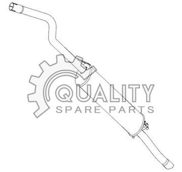 Výfuk zadní díl FE 1.3 Pick up (9)