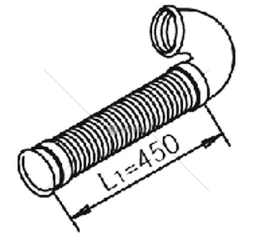 Výfuková trubka DINEX DIN21183