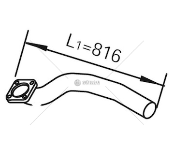 Výfuková trubka DINEX DIN21224