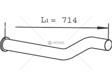Výfuková trubka DINEX DIN21254