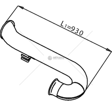 Výfuková trubka DINEX DIN21705