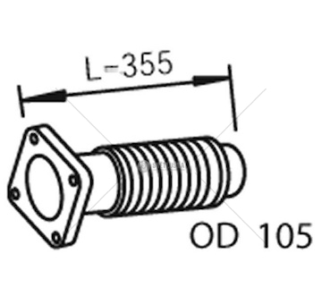 Výfuková trubka DINEX DIN28203