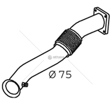 Výfuková trubka DINEX DIN28209